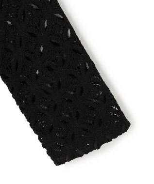 UNFILO 【前後着用可能】ラッセルレース 2WAYプルオーバー ブラック