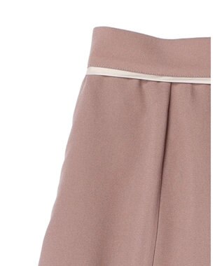 earth music&ecology パイピングフリルティアードスカート Pink Beige