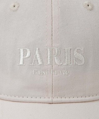 WEGO ワンポイント刺繍キャップ オフホワイト