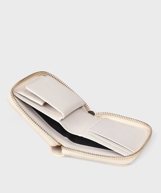 Paul Smith キルティングスワール 2つ折り財布 アイボリー