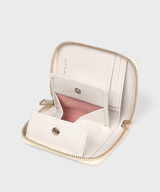 Paul Smith キルティングスワール 2つ折り財布 アイボリー