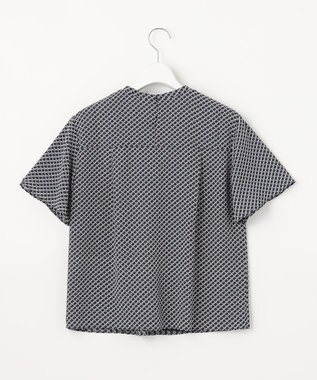 J.PRESS LADIES 【2WAY】幾何プリント ボウタイ カットソー ネイビー系5