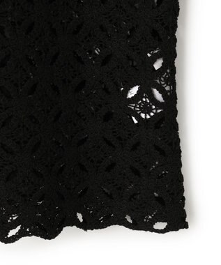 UNFILO 【前後着用可能】ラッセルレース 2WAYプルオーバー ブラック