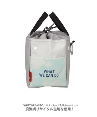 ROOTOTE 9632【ALLIANCE FOR THE BLUE × ROOTOTE】漁網ナイロン ルーガービッジ-A 02：グレー