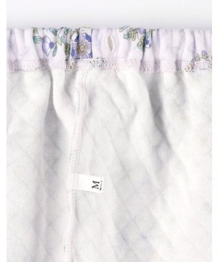 WACOAL ワコール_リラックス＆スリープ パジャマ 長袖 長ズボン 綿100％(表側・肌側) キルトニット素材 ハドンホール 上下セット 前開き ミントン NDW416 /ワコール パープル