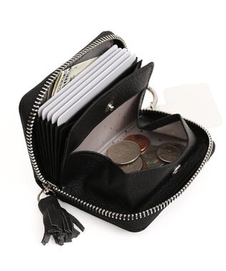 UNBILLION ペルケ perche / マルチスタッズジャバラチャームウォレットショルダー ブラック