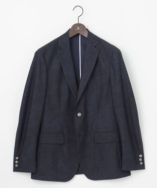 JOSEPH ABBOUD 【キングサイズ・洗える/速乾/防しわ/軽量/ストレッチ/JAPANファブリック】コンフォータブルレース ジャケット ネイビー系