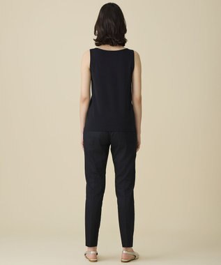 自由区 L スーピマスムーススリム タンクトップ ブラック