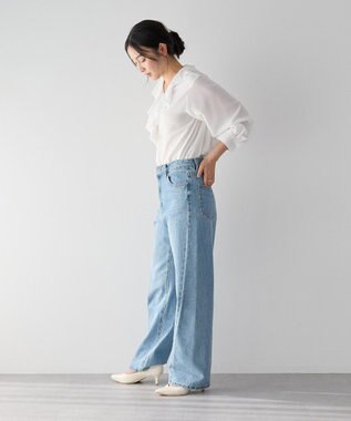 YECCA VECCA ラッフルブラウス White