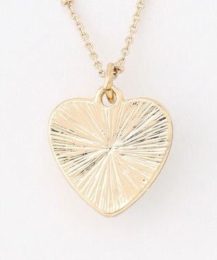 組曲 ハーフパールハート ネックレス ゴールド系