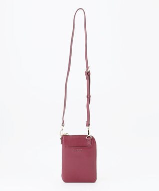 LA BAGAGERIE シープレザー　キルティングスマホショルダー ワイン