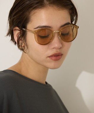 AMERICAN HOLIC ブリッジメタルグラス（調光・偏光レンズ） Beige