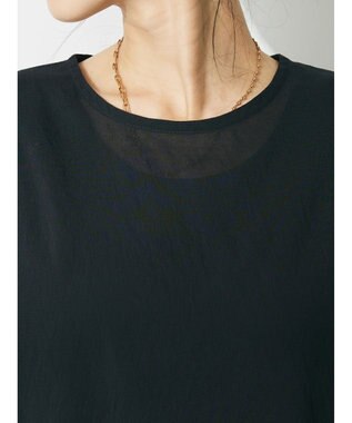 CRAFT STANDARD BOUTIQUE ウ゛ィンテージボイルティアード切替ブラウス Black