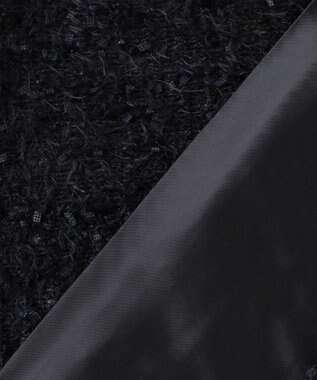 23区 S 【R(アール)】ファンシーツイードブラウス ブラック系