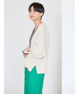 AMERICAN HOLIC ＵＶカットショートニットカーディガン Light Gray