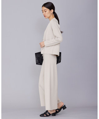 ICB 【セットアップ対応】ハイゲージスムース ノーカラージャケット トープ系