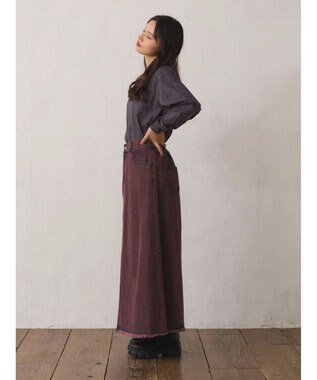 Green Parks ・Ｄｏｕｂｌｅ　Ｆｌａｇｓ　ハート刺繍ロンＴ Charcoal Gray