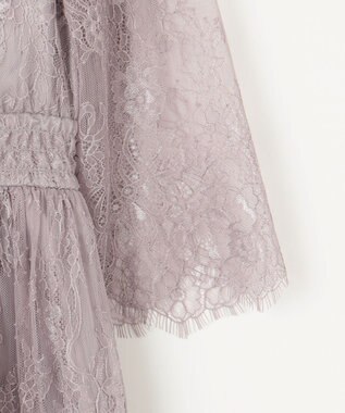 ANY SIS 【洗える】パネルレース ドレス ローズグレー