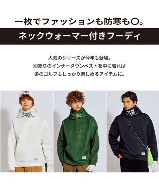 PW CIRCULUS 2025 NEW！【MEN】デタッチャブルフーディ ゴルフ カーキ系