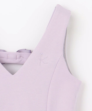 組曲 KIDS 【110-140㎝】ダンボールニット ジャンスカ ラベンダー系