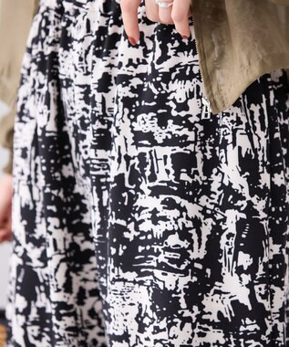 AMERICAN HOLIC アソートギャザー柄パンツ【WEB限定カラー・サイズ有り】 Black