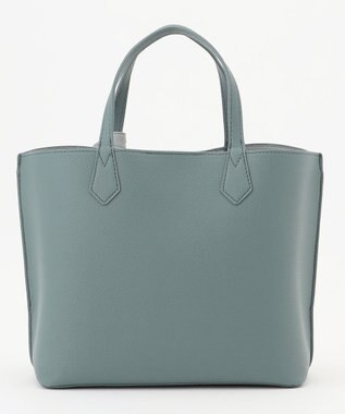 LA BAGAGERIE 【MONICA】バイカラーミディトートバッグ ダークブルー