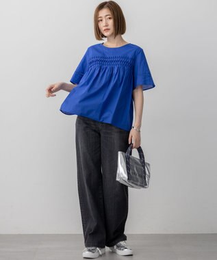 23区 NOMADIS JOY レザー ミニ トートバッグ(シルバー) シルバー系