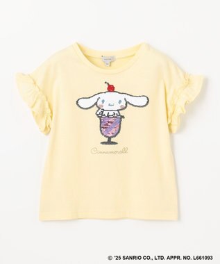 ANY KIDS 【any FAM ×サンリオキャラクターズ】ミラクルスパンコール Tシャツ シナモロール×クリーム