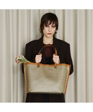 PELLE BORSA ミディアムトート Grise グリーズ 9111 キャメル