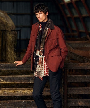 JOSEPH ABBOUD エスニックパターン ブラウン系6