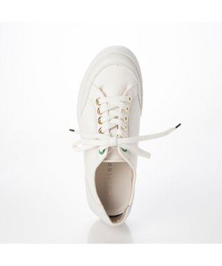 MODE ET JACOMO <carino>【レイン対応】【軽量】レースアップスニーカー ホワイト