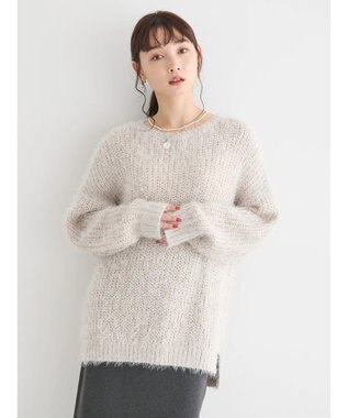 AMERICAN HOLIC シャギーゆるっとニットプルオーバー Light Gray