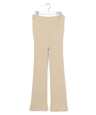 23区 L 【SLOW/一部店舗限定】ホールガーメント リブニット パンツ ベージュ系