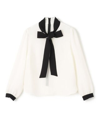 TOCCA 【消臭・撥水・洗える】PROMISE RIBBON ブラウス アイボリー系