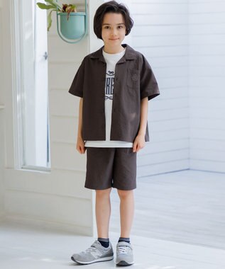 J.PRESS KIDS  【90-130cm】 50/2天竺ロゴＴシャツ オフホワイト