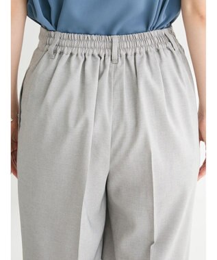 Green Parks 接触冷感　きれいシルエットパンツ（ワイド） Light Gray