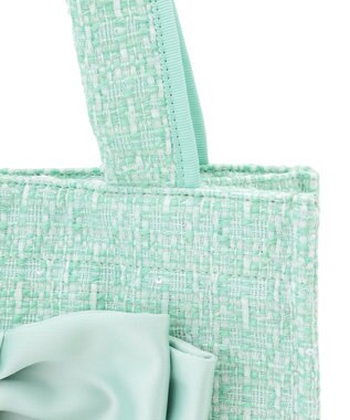 TOCCA 【キャンセル分販売！】【A4サイズ対応】COLOR OF GLORY CUSTOMIZED BAG カスタマイズ トートバッグ グリーンツイード×大リボン