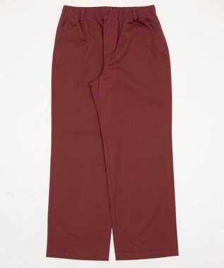 WEGO 【ユニセックス着用ITEM/XSSMLサイズ展開/ウエストゴム】ユルフィットコットンイージーパンツ レッドその他
