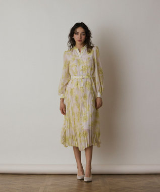 フラワープリントプリーツワンピース / GRACE CONTINENTAL