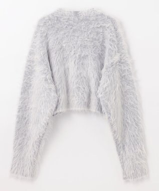 NAVE 【Nave】モヘアシャギー ショートカーディガン ライトグレー系