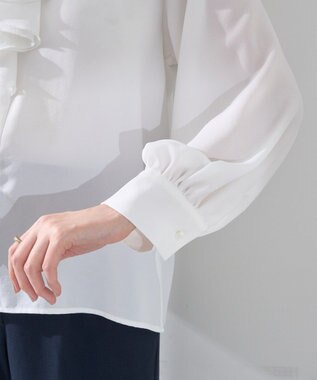 YECCA VECCA ラッフルブラウス White
