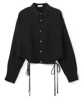 NAVE 【Nave・セットアップ可】ヴィスコースリネン シャツ ブラック系