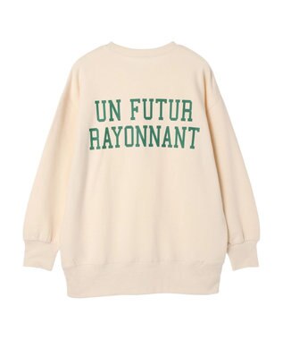 Green Parks バックロゴプリントスウェット Off White