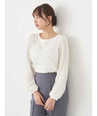 earth music&ecology パールポイントプルオーバー Off White