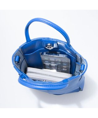 UNBILLION cachecache イントレチャートミニショルダーバッグ ブルー