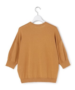 23区 【先行予約】キュプラコットン プルオーバー ニット キャメル系