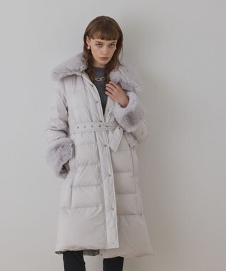 GRACE CONTINENTAL ファーカラーロングダウン