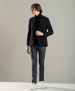 JOSEPH HOMME ウーステッドモックロディ ジャケット ブラック系