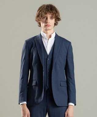 JOSEPH HOMME ウーステッドモックロディ ジャケット ダルブルー系