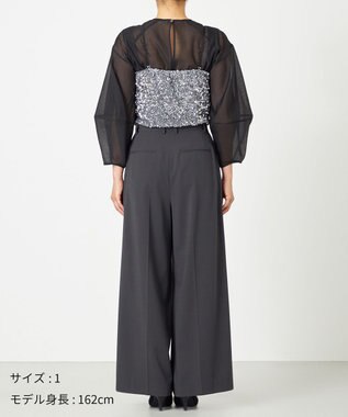 NAVE 【Nave・洗える】スパンコール ビスチェ シルバー系